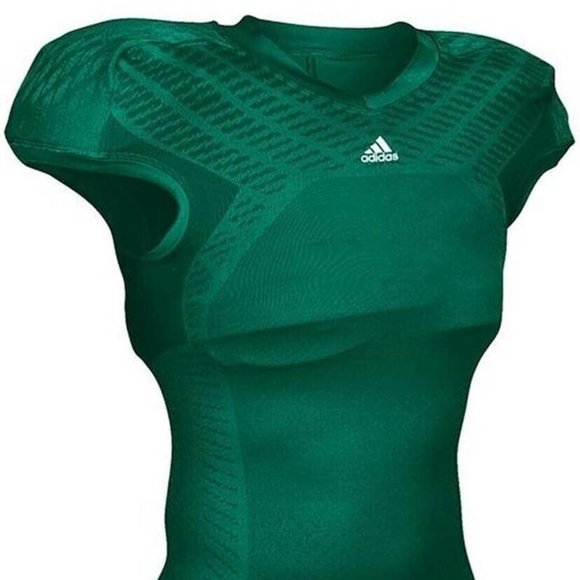 New Adidas Techfit Shockweb Jersey Men's Football Compression Dark Green - Picture 1 of 9